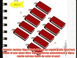 10pcs promocional 4GB de regalo rojo Mini metal giratoria USB 2.0 Pulgar Stick U disco