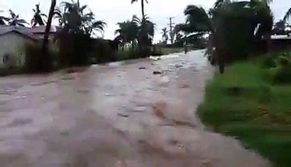 Cyclone Winston causes Major Flood in Lautoka, Fiji | 21 02 2016 (720p Full HD)