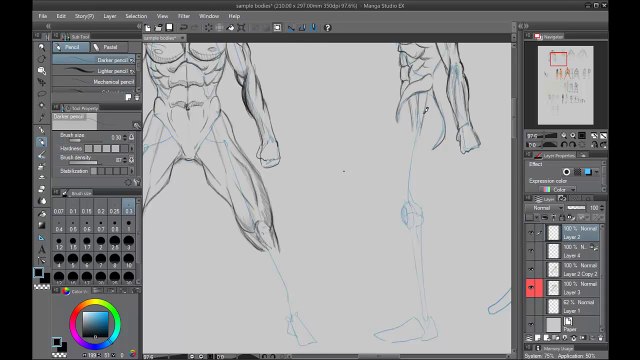 How to draw - Drawing muscles & Anatomy for anime - Leg muscles part 1