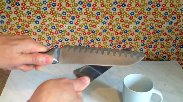 Как заточить нож об нож