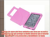 DURAGADGET Funda/Cubierta Rosa De Piel Auténtica Con Estilo Libro Y Cierre Magnético Parael