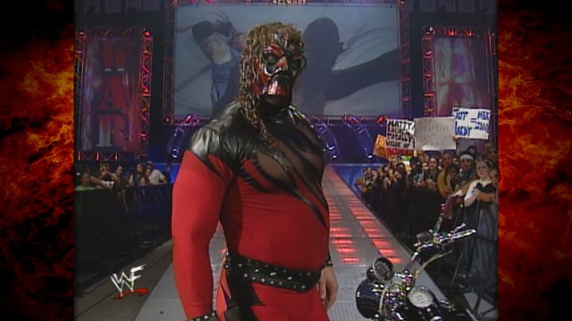 Kane Chokeslams The Undertaker Through the Ring & Rides his Motorcycle! 8/14/00
