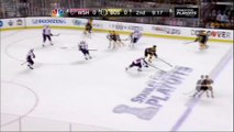 Braden Holtby save on Campbell. Washington Capitals vs Boston Bruins 41412 NHL Hockey