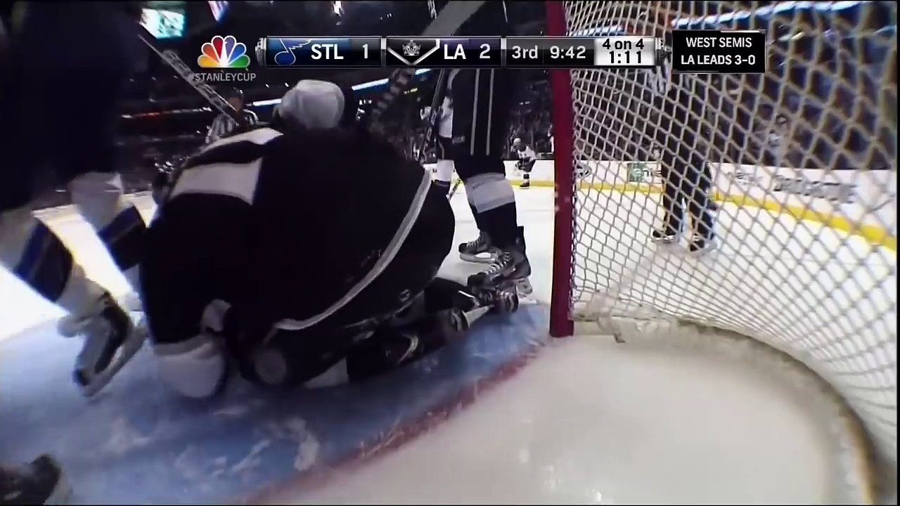 Jonathan Quick robs Perron. St. Louis Blues vs LA Kings Game 4 5612 NHL Hockey