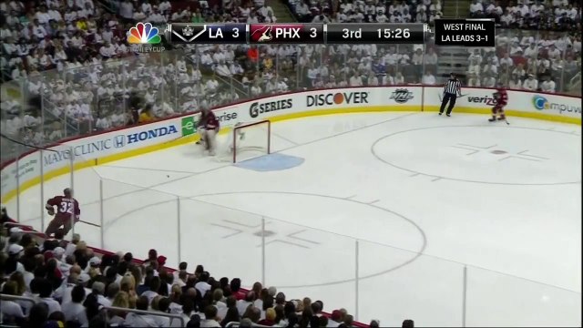 Jonathan Quick stops Boedker & Vermette. Los Angeles Kings vs Phoenix Coyotes Game 5 52212 NHL