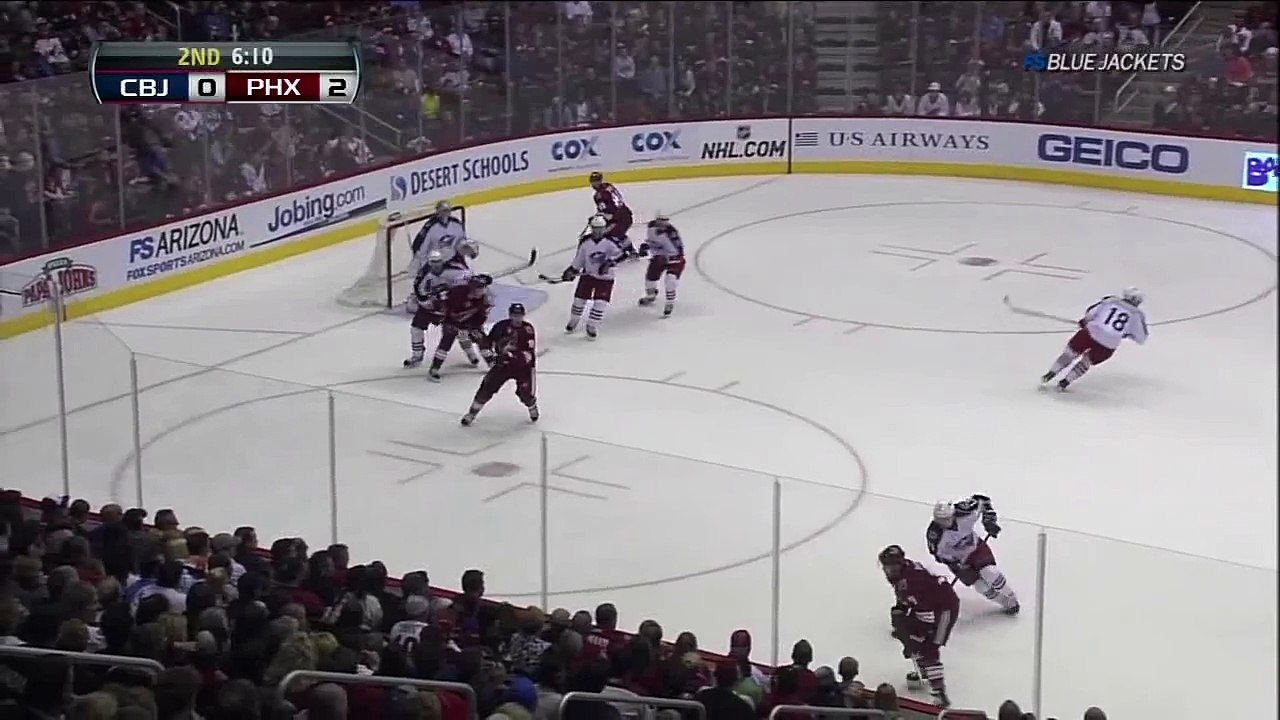 Mike Smith robbing Umberger. Columbus Bluejackets vs Phoenix Coyotes 4312 NHL Hockey