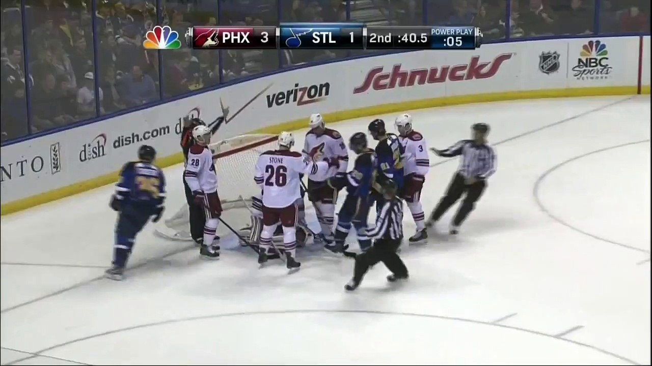Mike Smith stoning the Blues PP. Phoenix Coyotes vs St. Louis Blues 4612 NHL Hockey