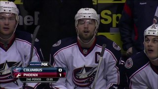Smith stops Nash spin-a-rama. Columbus Bluejackets vs Phoenix Coyotes 4312 NHL Hockey