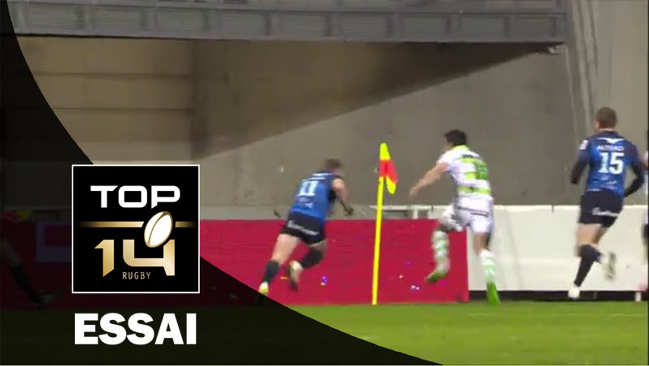 TOP 14 - Montpellier - Pau : 16 - 19 Essai Marvin O'CONNOR (MON) - J15 - Saison 2015/2016
