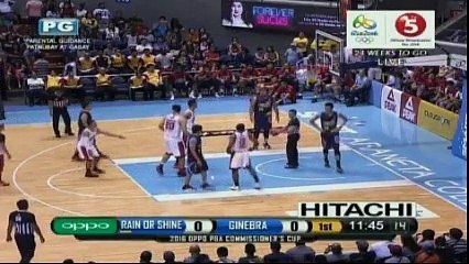 PBA RAIN OR SHINE VS GINEBRA FEBRUARY 21 2016 1Q