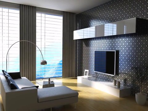 Гостиная в сером цвете