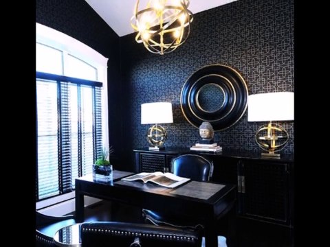 Гостиная в черном цвете