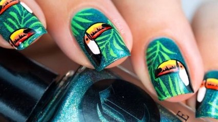 Зеленый маникюр – рисунки и идеи дизайна