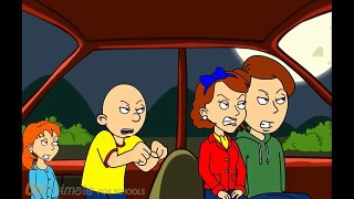 Caillou Misbehaves On A Car Trip Gets Grounded