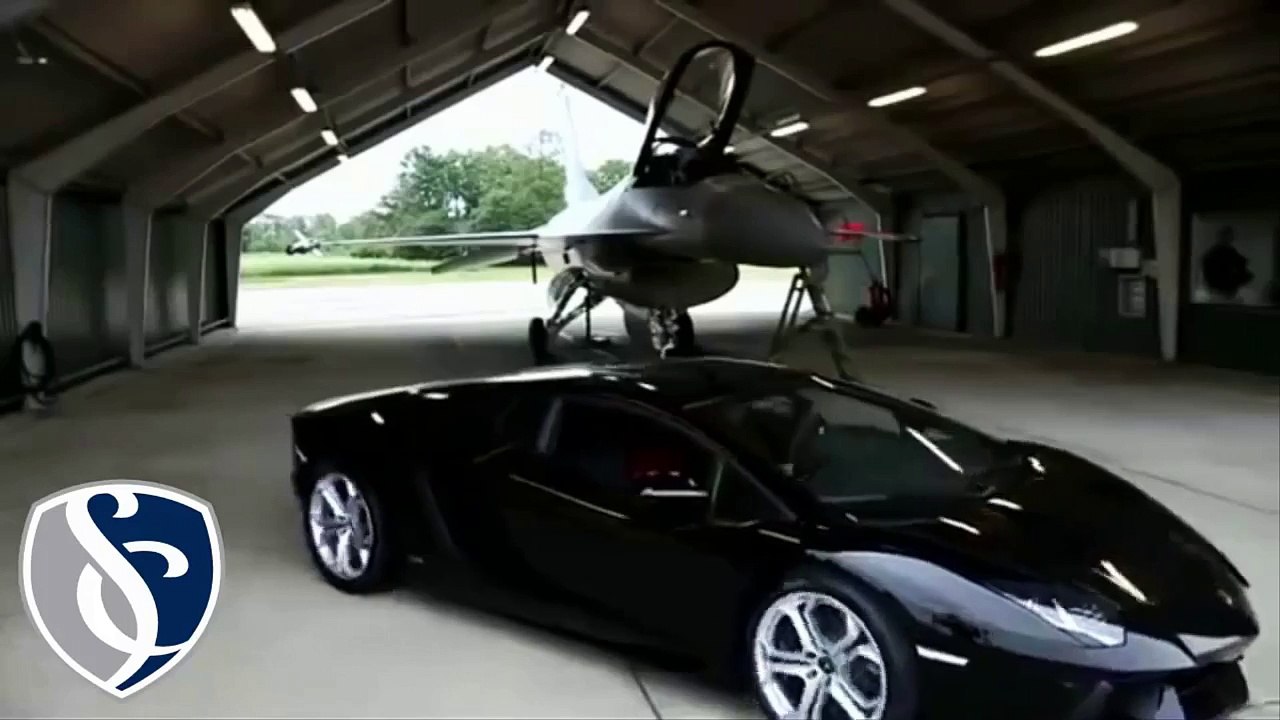 Luxury Car [Lamborghini Aventador] Vs [F16 Fighting Falcon]