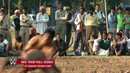 WWE Network׃ Lovepreet Singh joins the WWE Performance Center׃ WWE Breaking Ground, December 7, 2015