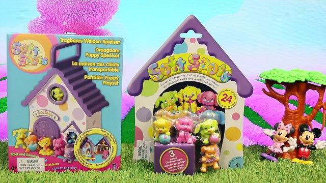 Mickey Mouse & Minnie Mouse Get SOFT SPOTS Puppies! New Puppy Dollhouse, Playground & Park