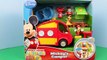 Mickey Mouse Camper RV Van Barbie Hamburger FIRE! Mickey saves Pluto puppy by DisneyCarToys