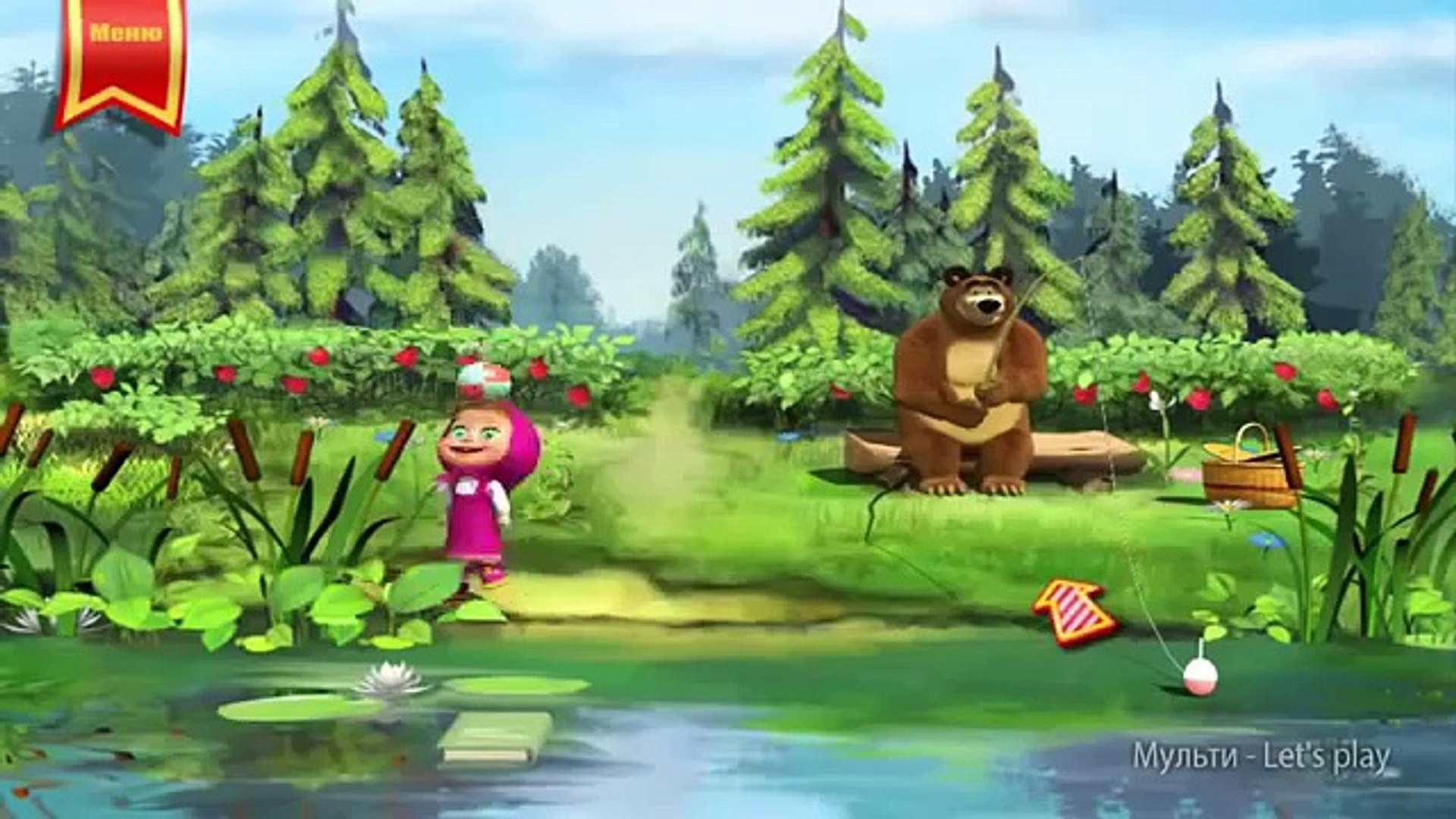 Игры для девочек Маша и Медведь, смешарики, две игры подряд, развивающие игры