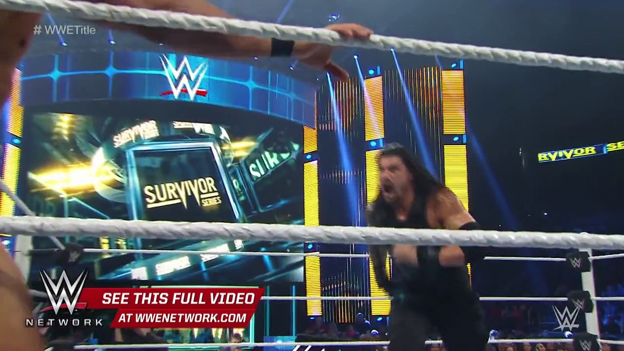 WWE Network׃ Reigns vs. Del Rio - WWE World Heavyweight Title Semifinal׃ WWE Survivor Series