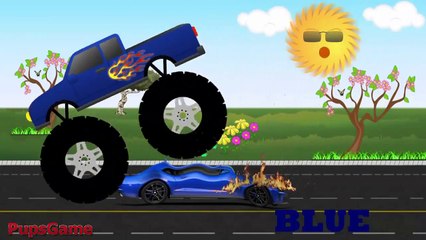 Синий Монстр Трак - Мультики про Машины для Детей