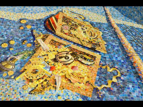 Мозаика в интерьере бани