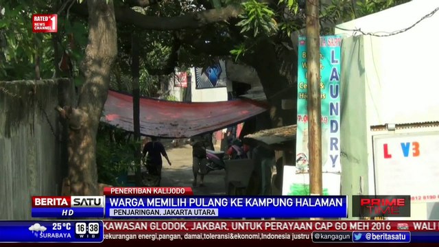 Tidak Dapat Jatah Rusun, Sebagian Warga Kalijodo Pulang Kampung