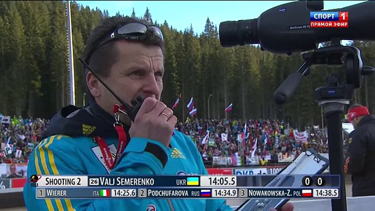 БИАТЛОН Бронза Вали СЕМЕРЕНКО (спринт) Поклюка 2014 HD