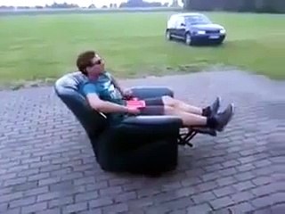 Custom made motorized armchair  Funny Videos 2015