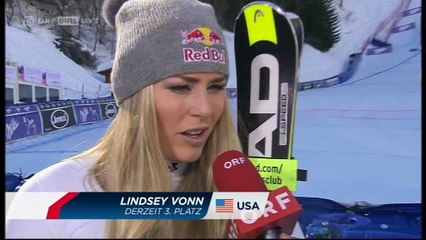 Lindsey Vonn Interview La Thuile SG 2016