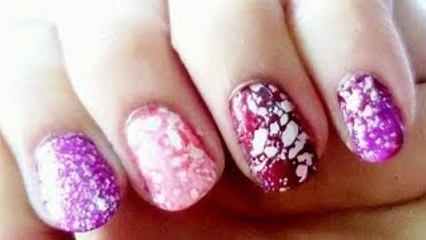 Sugar Salt Water Marble Nail Art