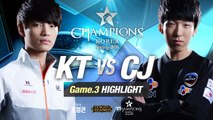 [H/L 2016.02.19] KT vs CJ Game 3 - RO1 l 롯데 꼬깔콘 LoL Champions Korea Spring 2016