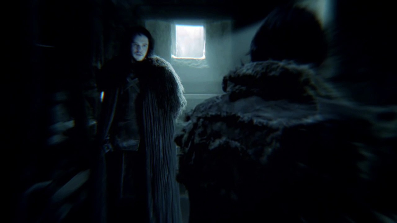 Game of Thrones Season 5 The Sight Jon Snow and Mance (HBO)