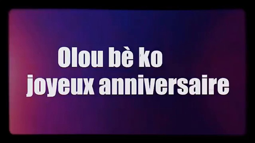 Sidiki Diabate Joyeux Anniversaire Paroles Video Dailymotion