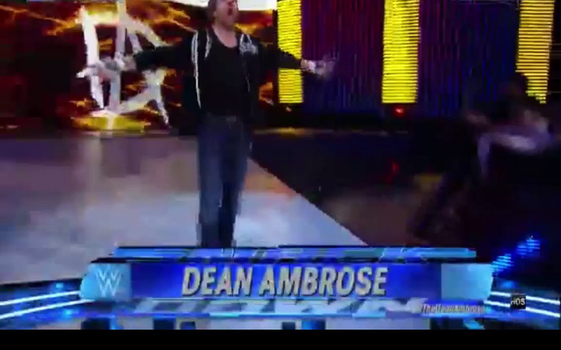 Roman Reign - Dean Ambrose vs The Dudley boyz - wwe - smackdown