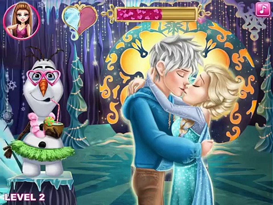 Princess Elsa Kissing Jack Frost - Disney Princess Games