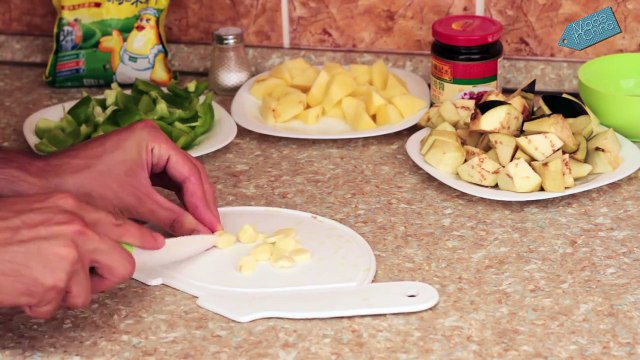 Китайская кухня- Три свежих овоща ( 地三鲜）Рецепт, китайская кухня, готовка