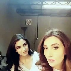 Maya ali & Ayesha khan as Mannu, Jeena from Mannmayal Heart Emoticon Dubsmash