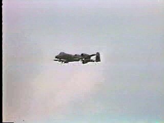 A-10 Tank Killer releasing Mk20 cluster bombs