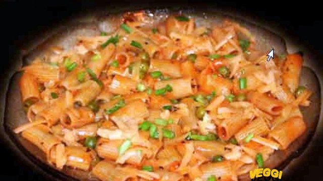 Паста с зеленым горошком