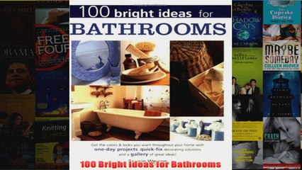 Download PDF  100 Bright Ideas for Bathrooms FULL FREE