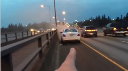 Mercedes Owner Gets Emotional While Witnessing His Brand New Car Go Up In Flames