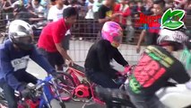Joki Drag Racer Cewek 'Tersungkur' Sesaat Pasca Start