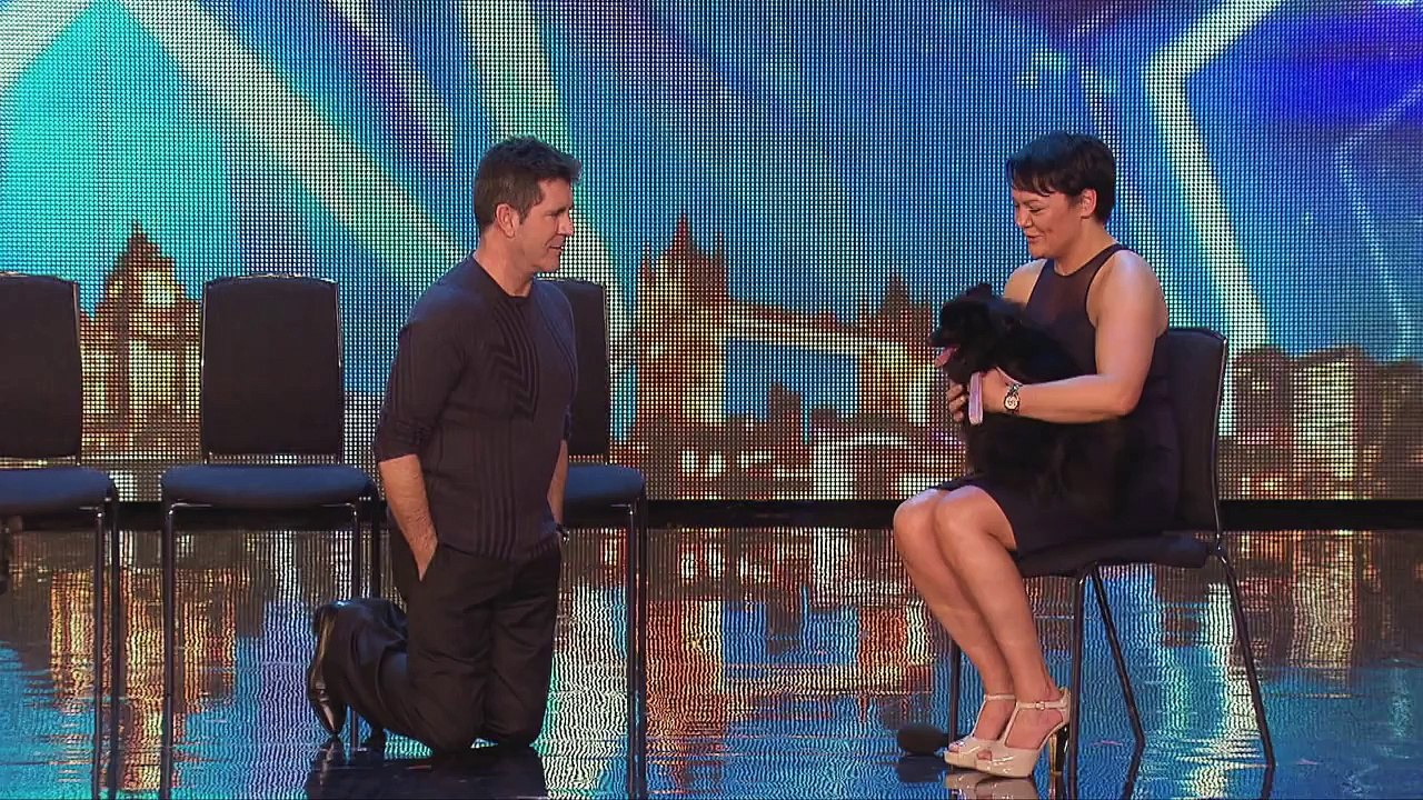 BGT EXCLUSIVE! Simon Vs Princess the Hypnodog - Britain's Got Talent 2015