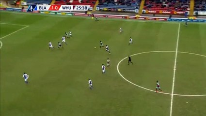 Victor Moses Goal 1:1 - Blackburn v. West Ham 21.02.2016