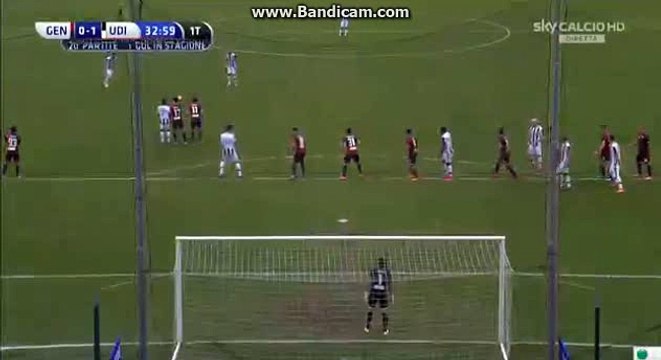 Adnan A Super goal from free-kick - Genoa 0-1 Udinese Live HD-21/02/2016