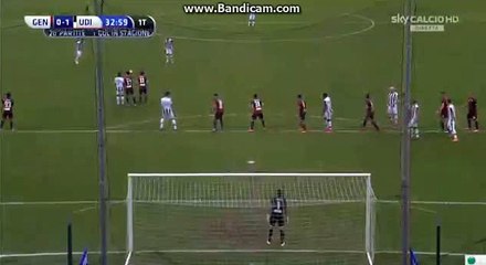 Adnan A Super goal from free-kick - Genoa 0-1 Udinese Live HD-21/02/2016