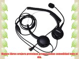 25mm Teléfono Auriculares Coodio [Control de Volumen] [Cancelación de Ruido] [Proteína Orejera]