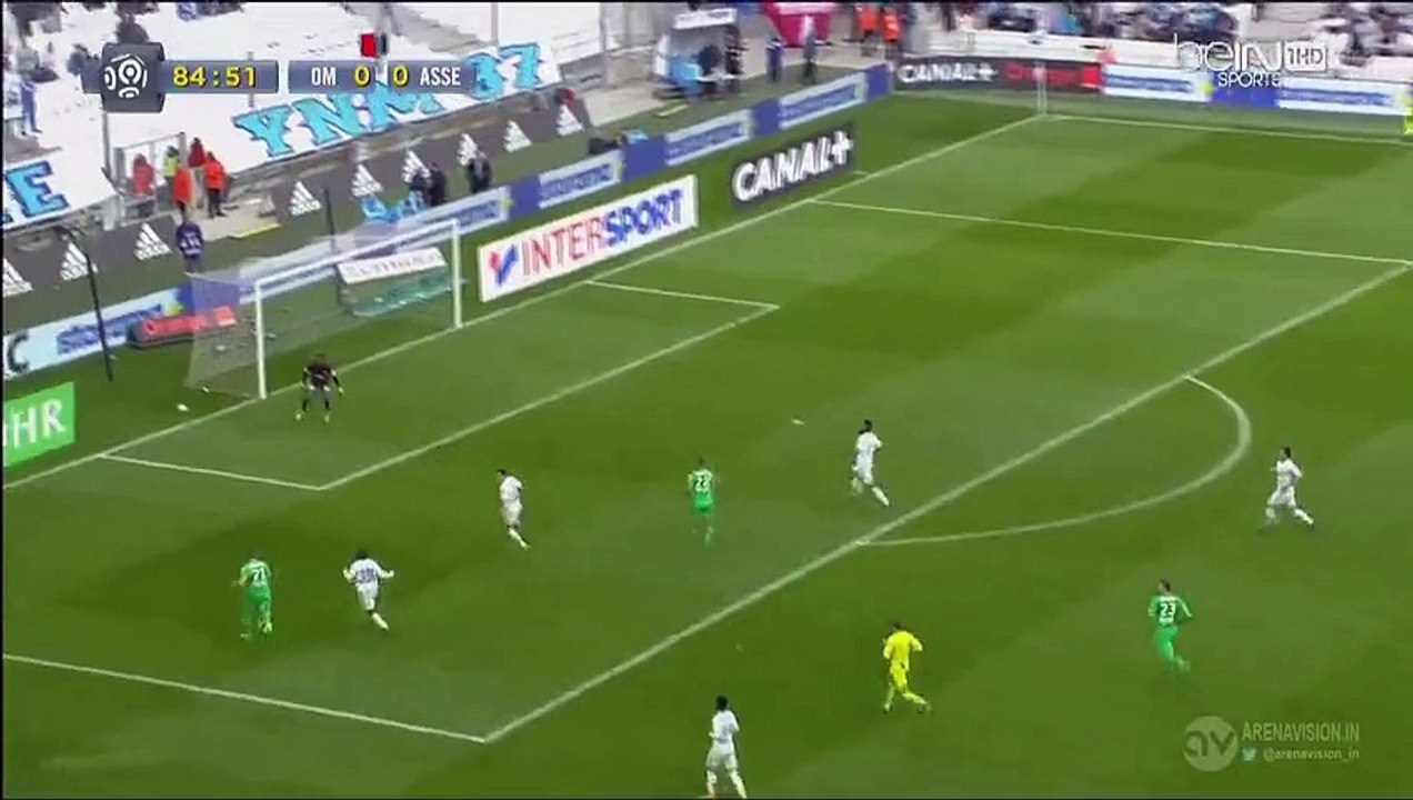 GOOOAL 0-1 Kevin Monnet-Paquet - Marseille v. Saint Etienne 21.02.2016 HD