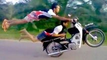 Dead Defying Stunts By Two Crazy Talented Thailand Riders